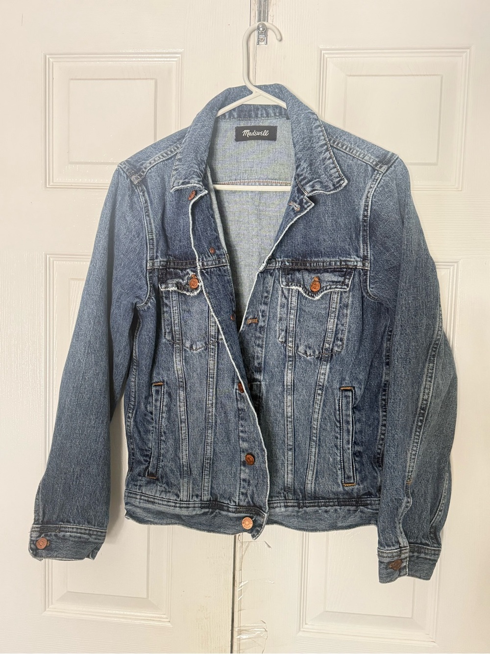 Madewell Classic Denim Jean Jacket Size Small Medium Wash H0745